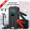 4-in-1 Car Essential: Jump Starter, Air Pump, Power Bank and Flashlight!